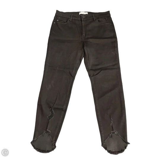 Jeans Skinny By Kancan In Black Denim, Size: L