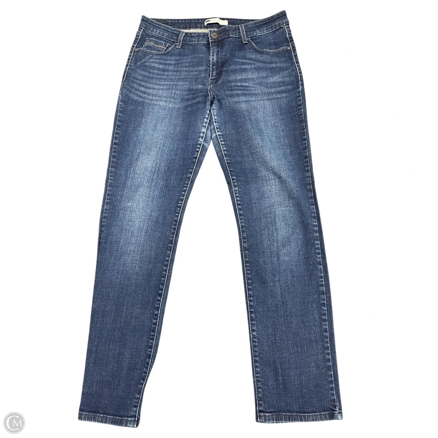 Jeans Skinny By Levis In Blue Denim, Size: 14