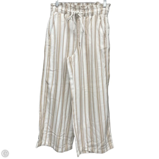 Pants Wide Leg By Loft In Tan & White, Size: S