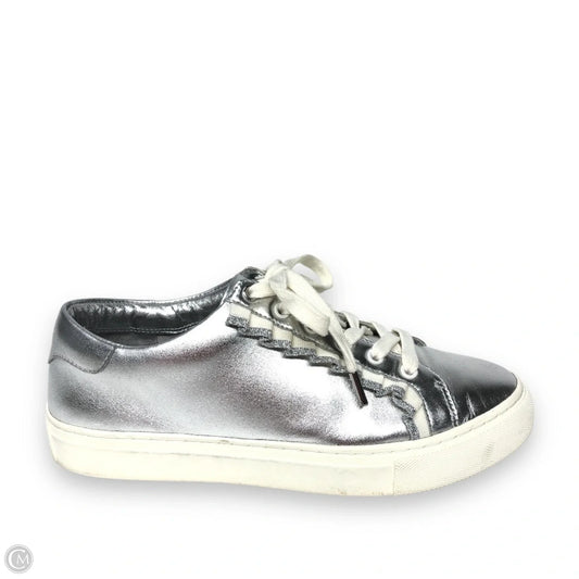 Shoes Designer By Tory Burch In Silver, Size: 8