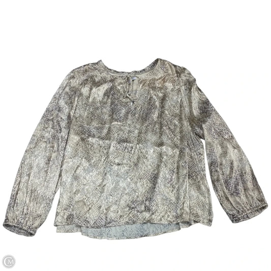 Top Long Sleeve By Tommy Bahama In Brown, Size: Xl