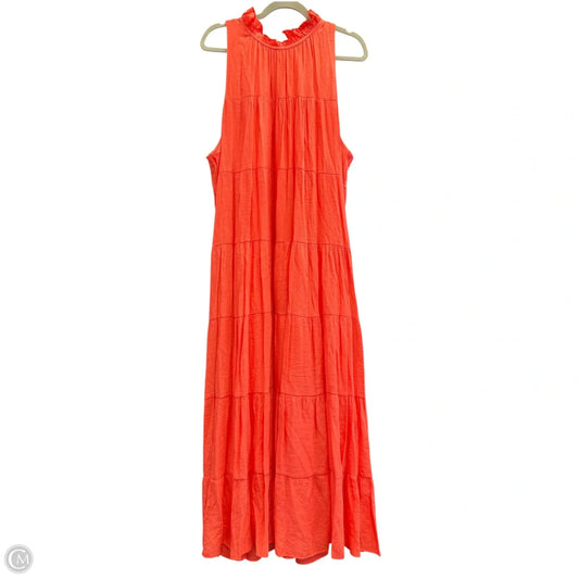 Dress Casual Maxi By Entro In Coral, Size: Xl