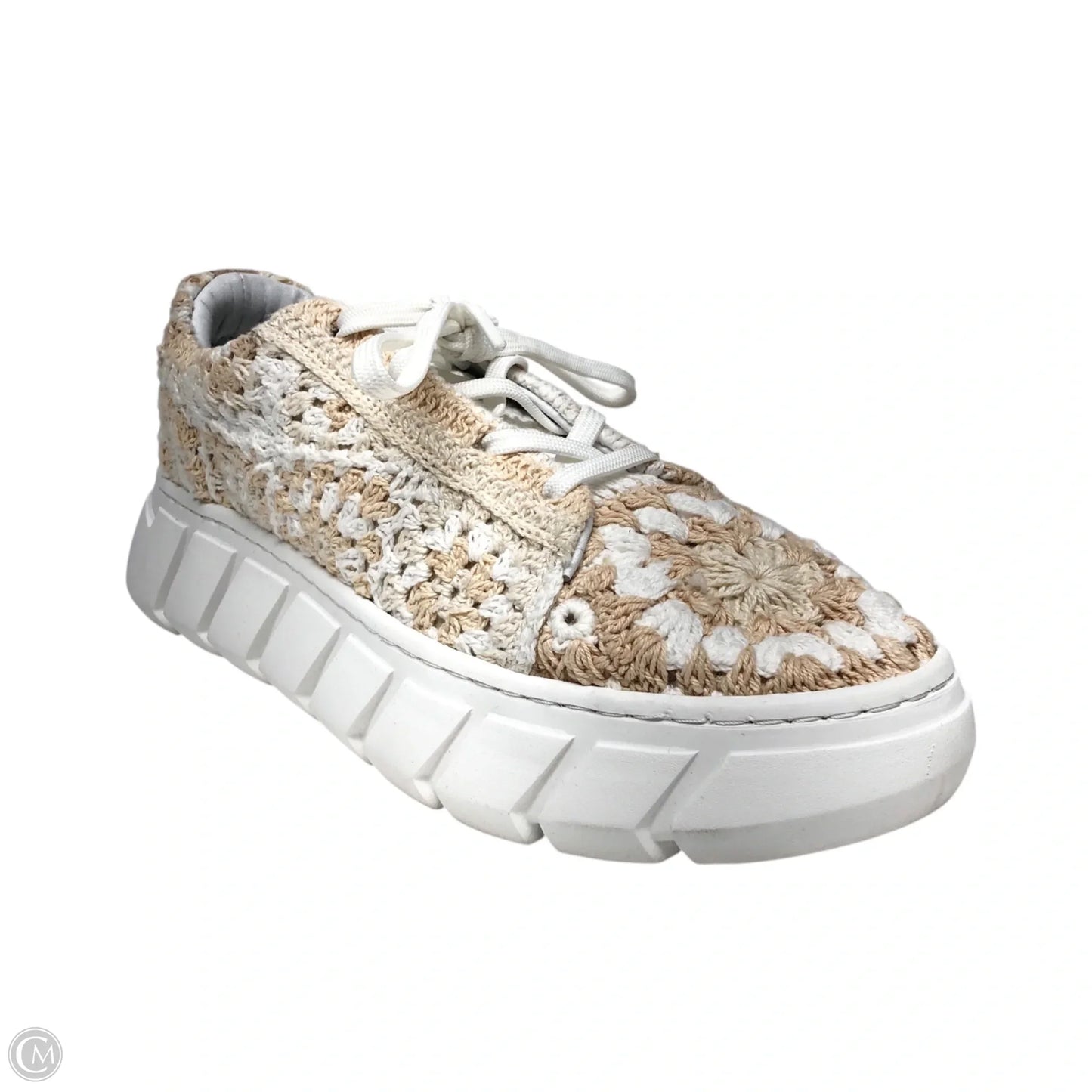 Shoes Sneakers By Free People In Cream & Tan, Size: 8.5