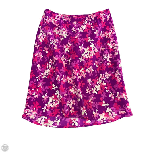 Skirt Mini & Short By Ann Taylor In Pink & Purple, Size: 10