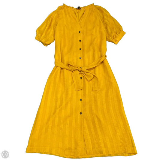 Dress Casual Short By Ann Taylor In Yellow, Size: S