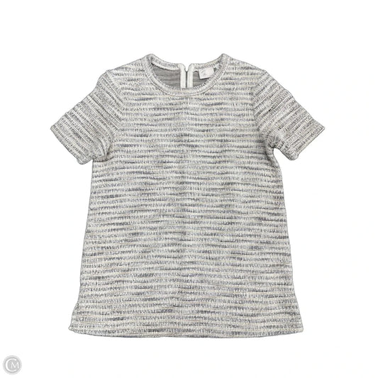 Top Short Sleeve By Anthropologie In Black & Cream, Size: Xs