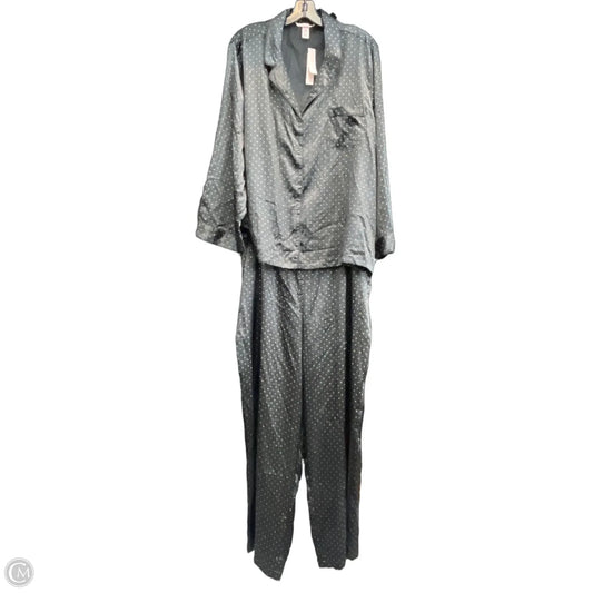 Pajamas 2pc By Victorias Secret In Black & Silver, Size: Xxl