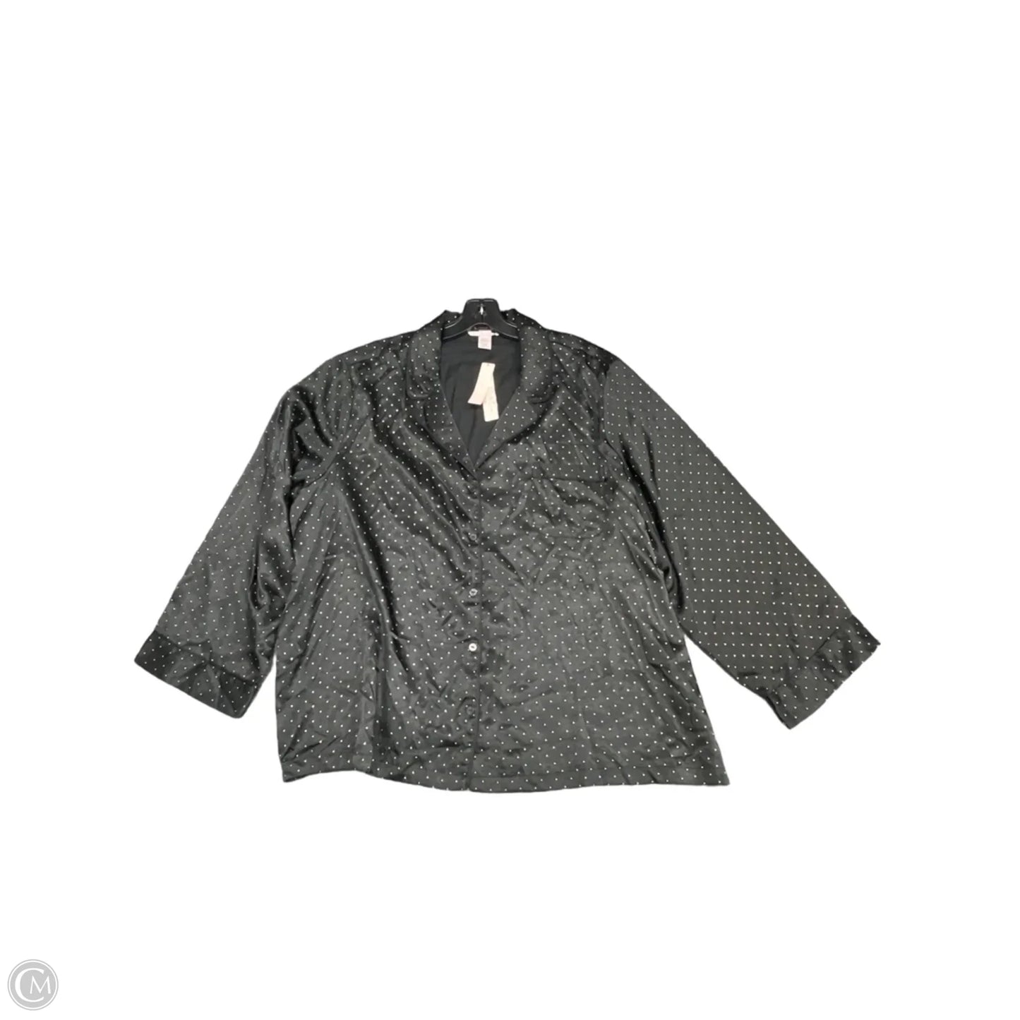 Pajamas 2pc By Victorias Secret In Black & Silver, Size: Xxl