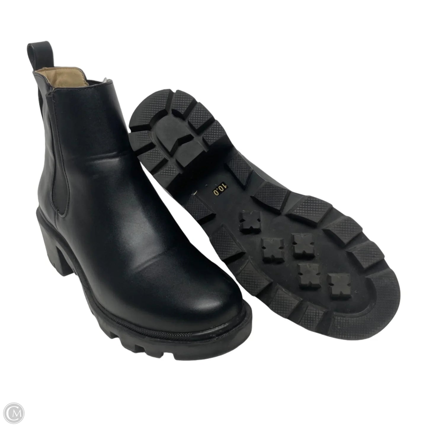 Boots Ankle Heels By Steve Madden In Black, Size: 10