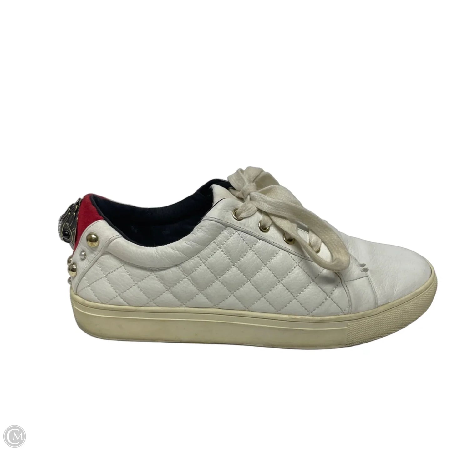 Shoes Designer By Kurt Geiger In Red & White, Size: 6