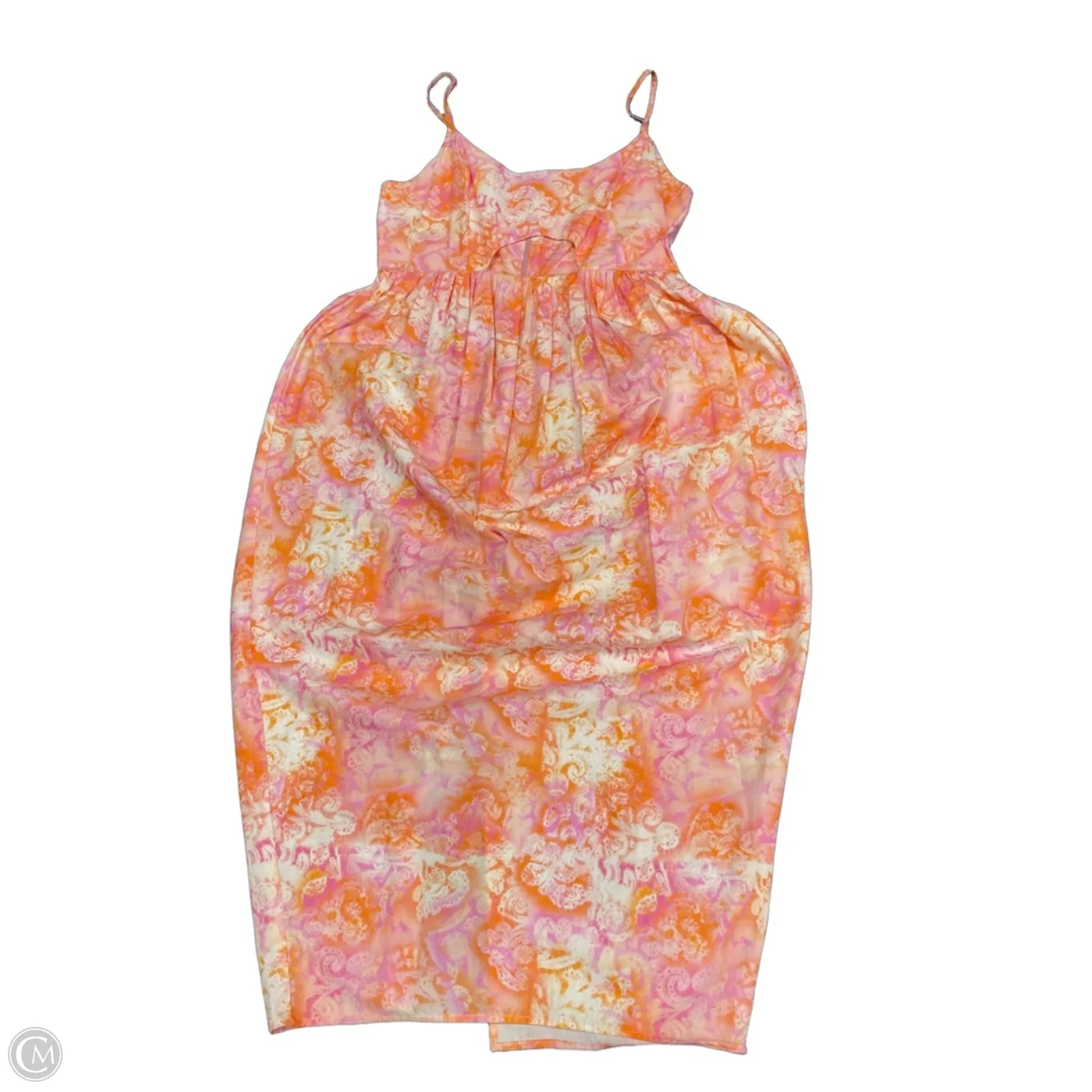 orange topshop dress TOPSHOP Eyelit Dress Orange Size 6 ladies Super cute Y-8