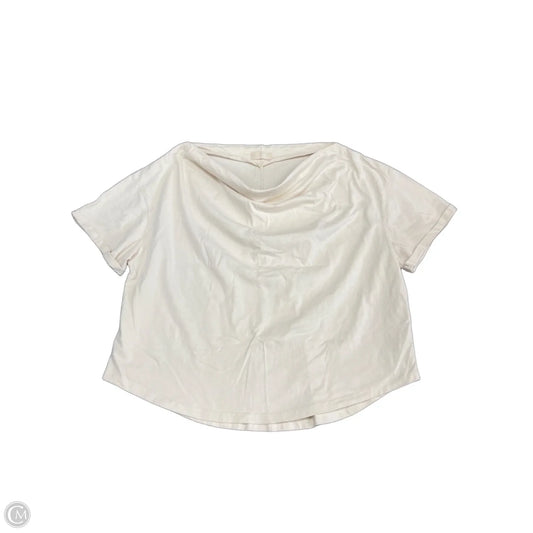 Top Short Sleeve By Clothes Mentor In Cream, Size: M