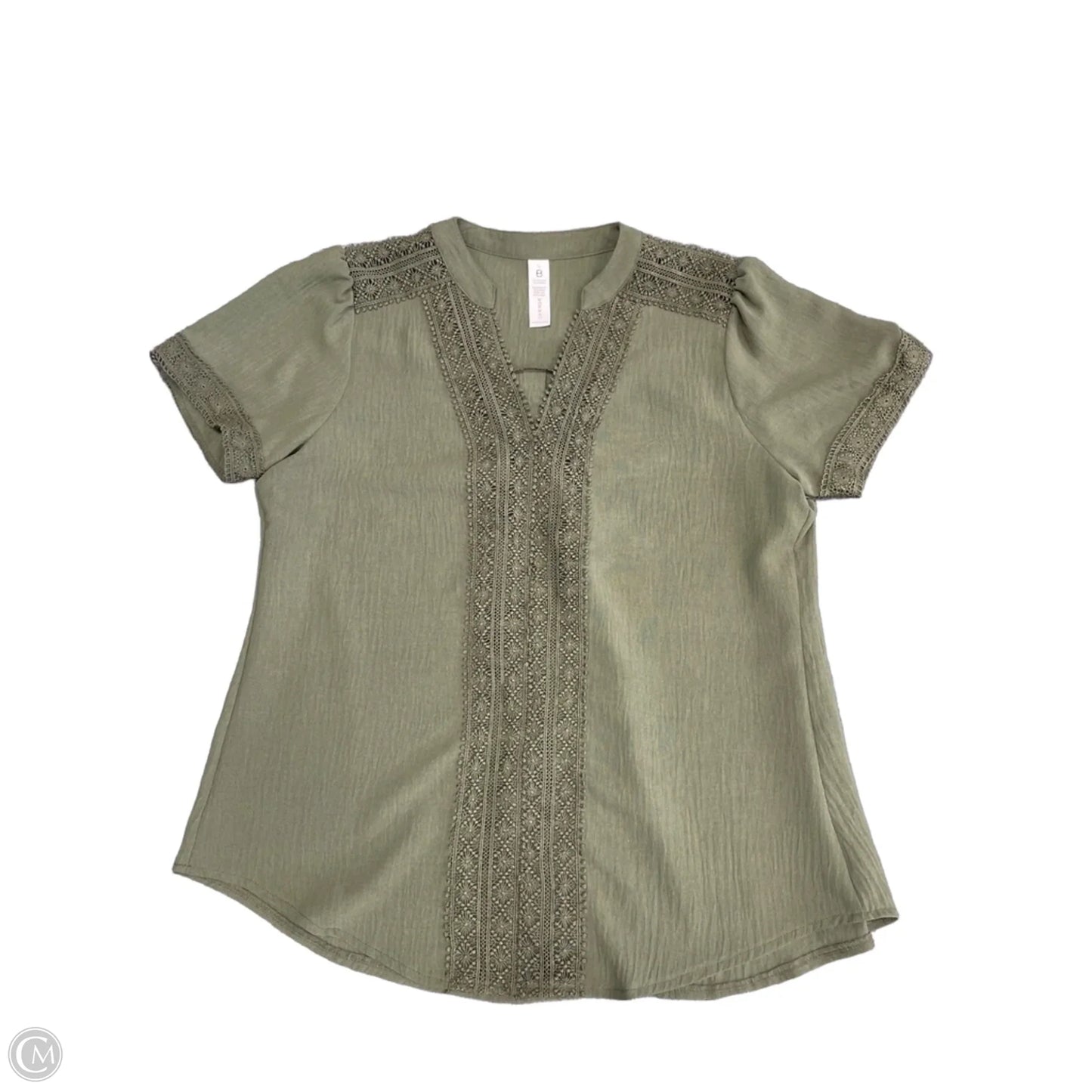 Top Short Sleeve By Clothes Mentor In Green, Size: L