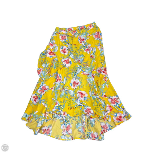 Skirt Maxi By Tolani Collection In Blue & Yellow, Size: M