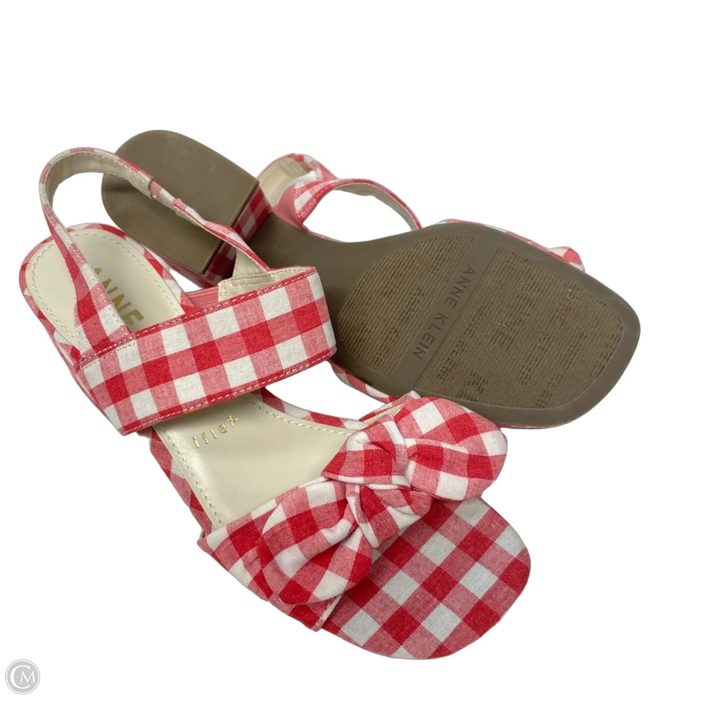 Shoes Heels Block By Anne Klein In Red & White, Size: 7.5