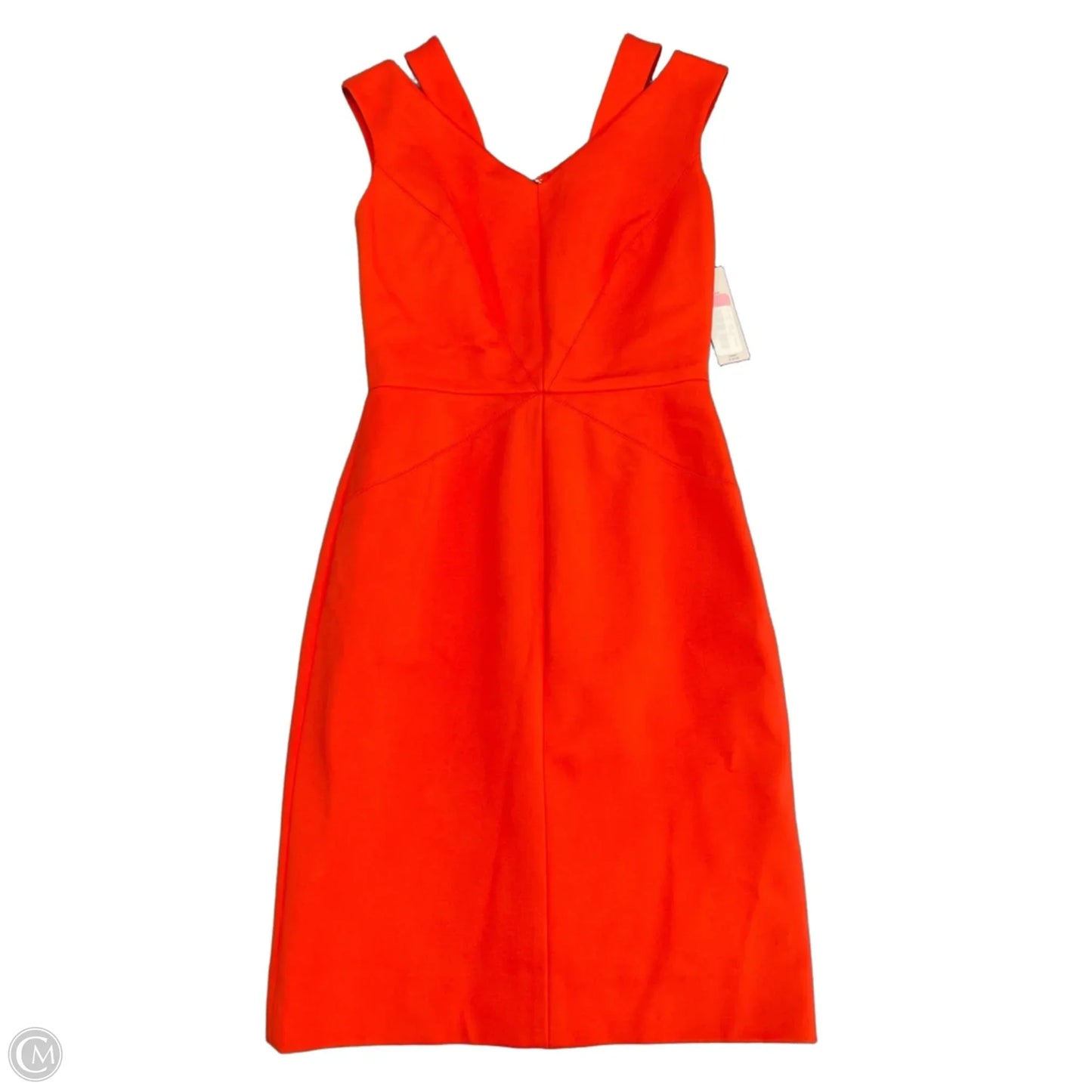 Dress Casual Midi By Cmc In Orange, Size: 2