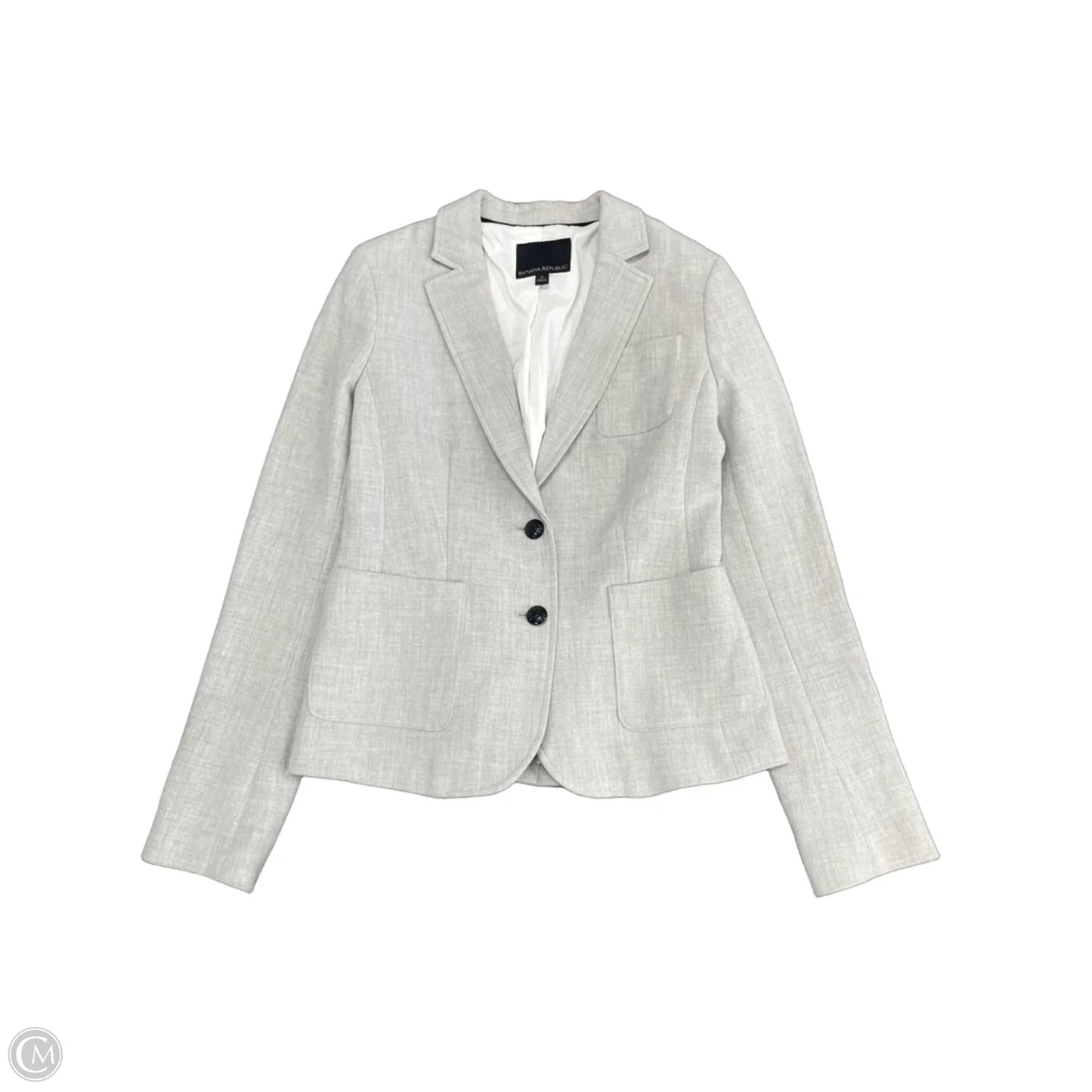 Blazer By Banana Republic In Grey, Size: 2