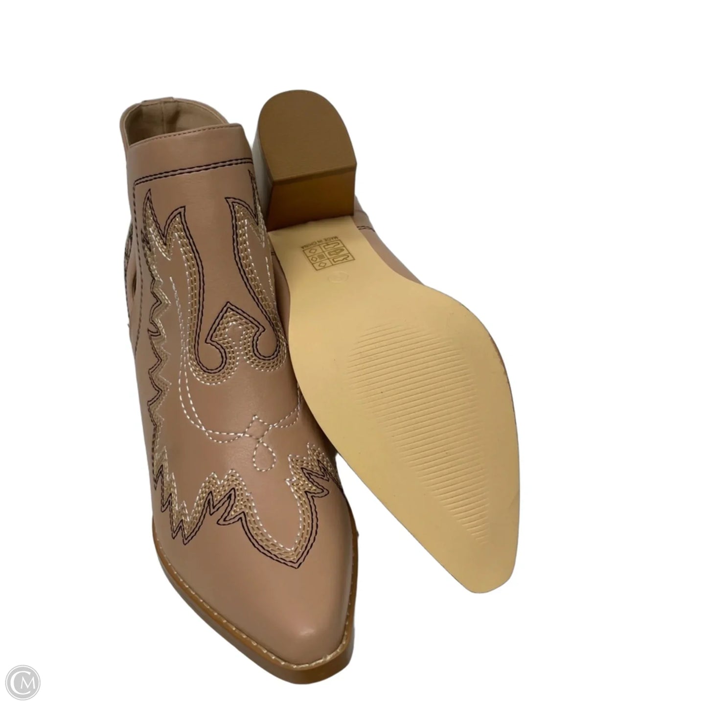 Boots Western By Cme In Tan, Size: 9