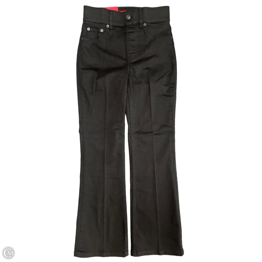 Jeans Straight By Spanx In Black Denim, Size: Xs