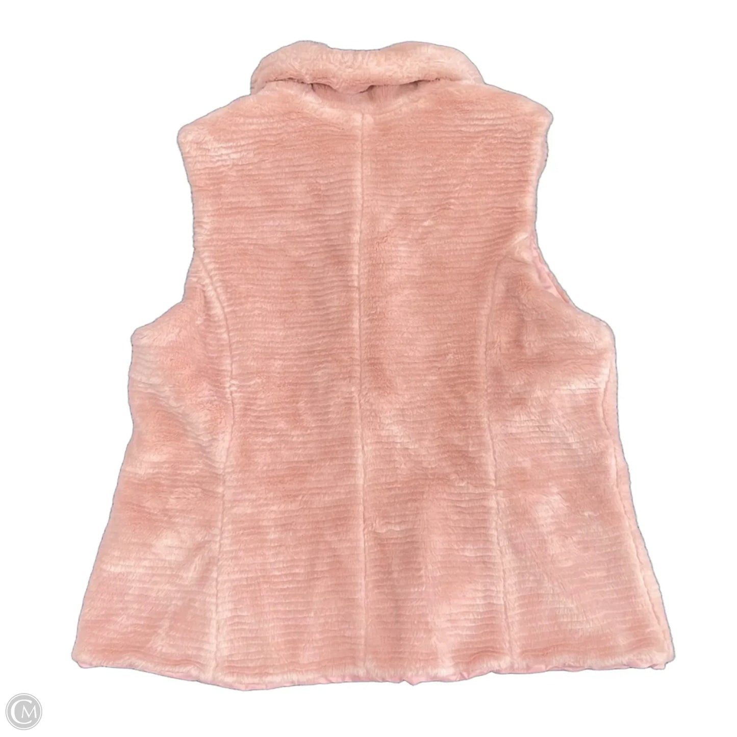 Vest Faux Fur & Sherpa By Liz Claiborne In Pink, Size: Xl