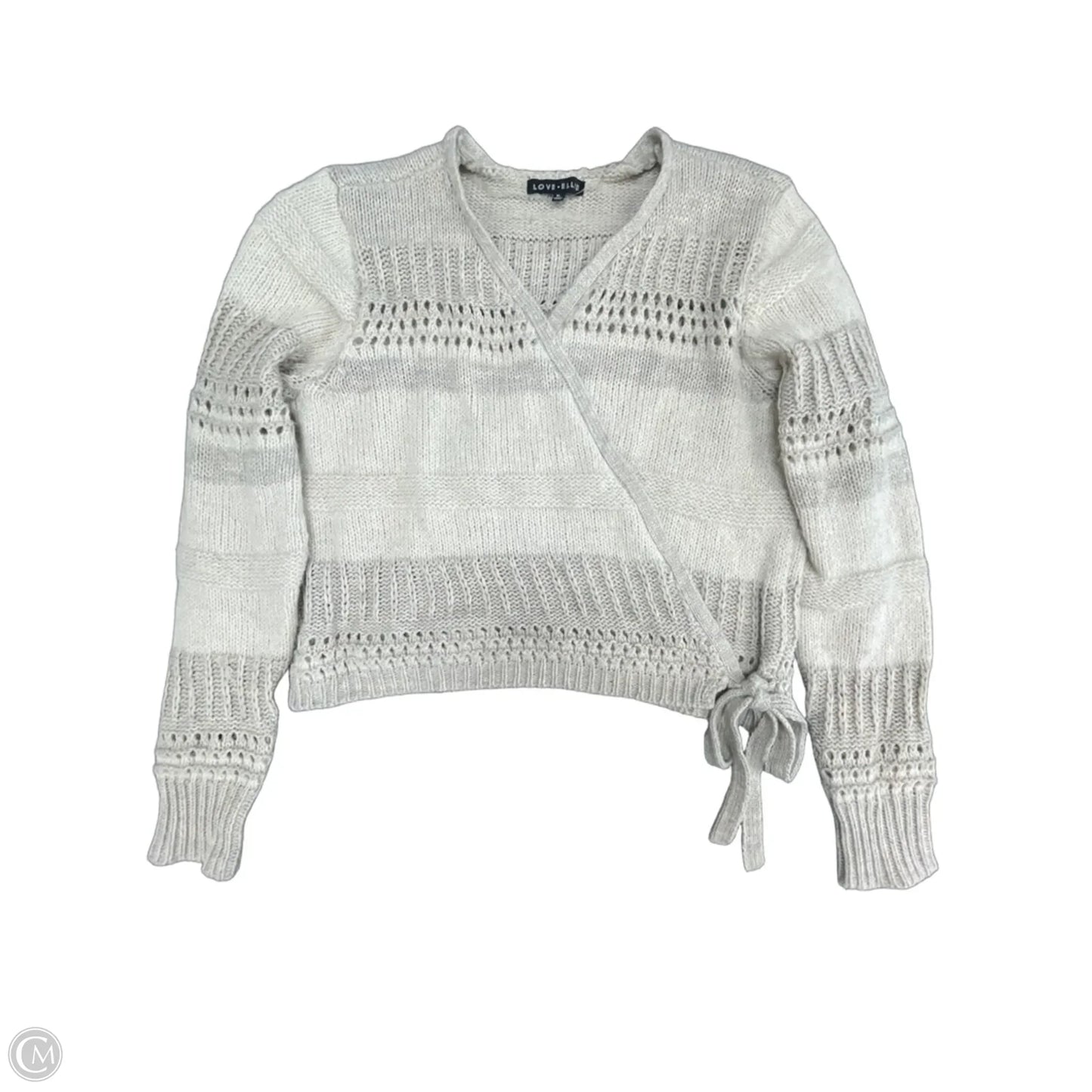 Sweater Cardigan By Love Ellie In Beige, Size: Xl