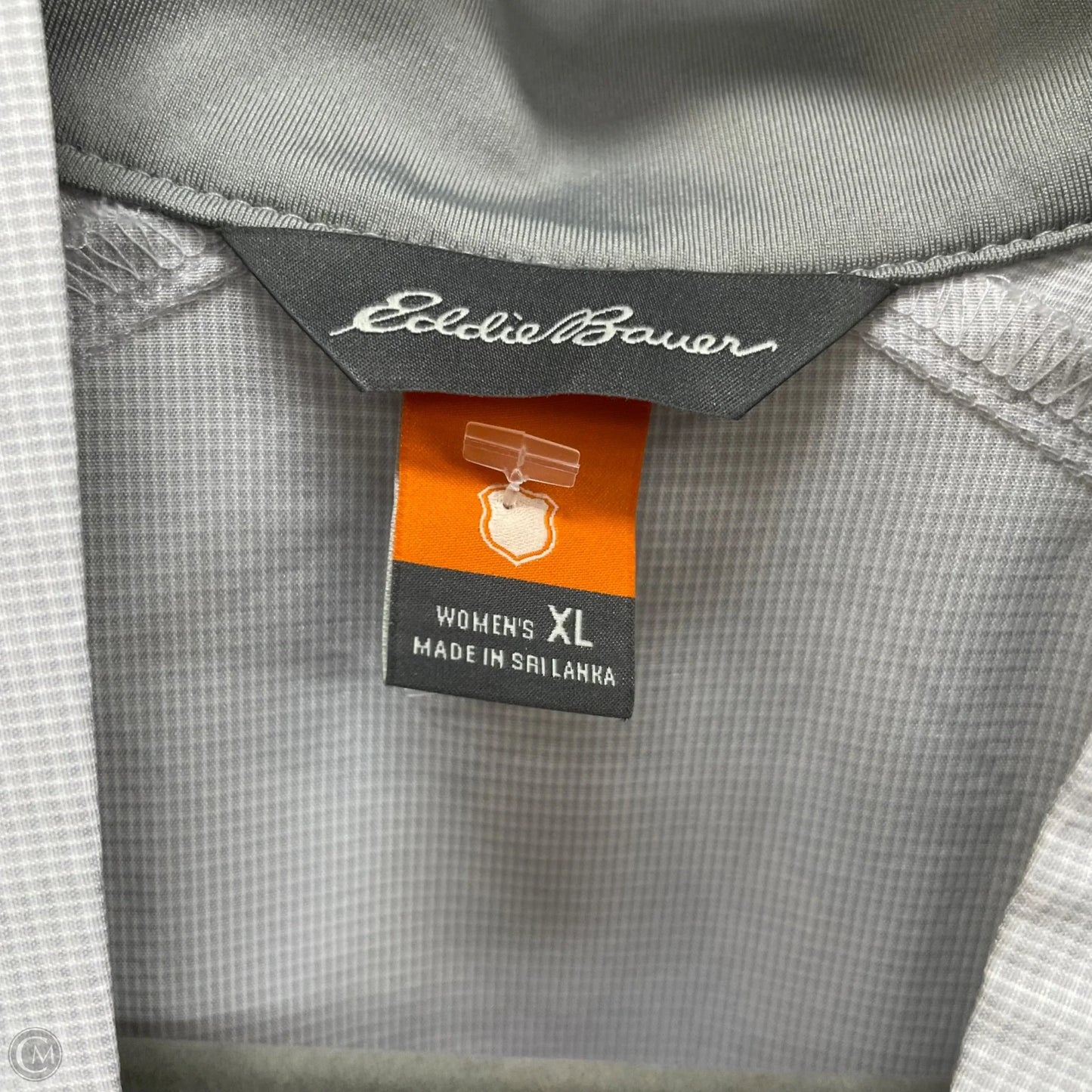 Jacket Windbreaker By Eddie Bauer In Grey, Size: Xl