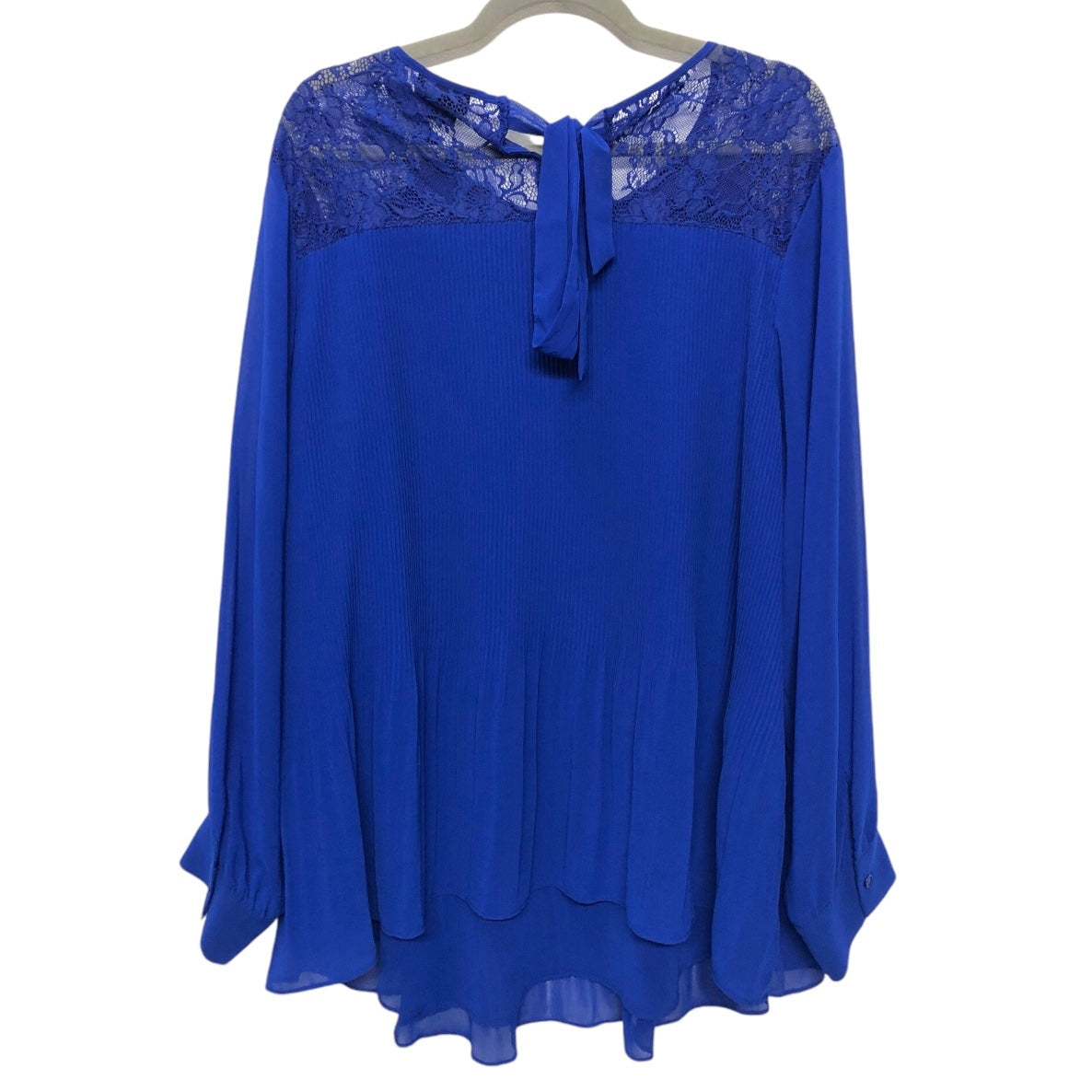 Blouse Long Sleeve By City Chic In Blue, Size: Xl