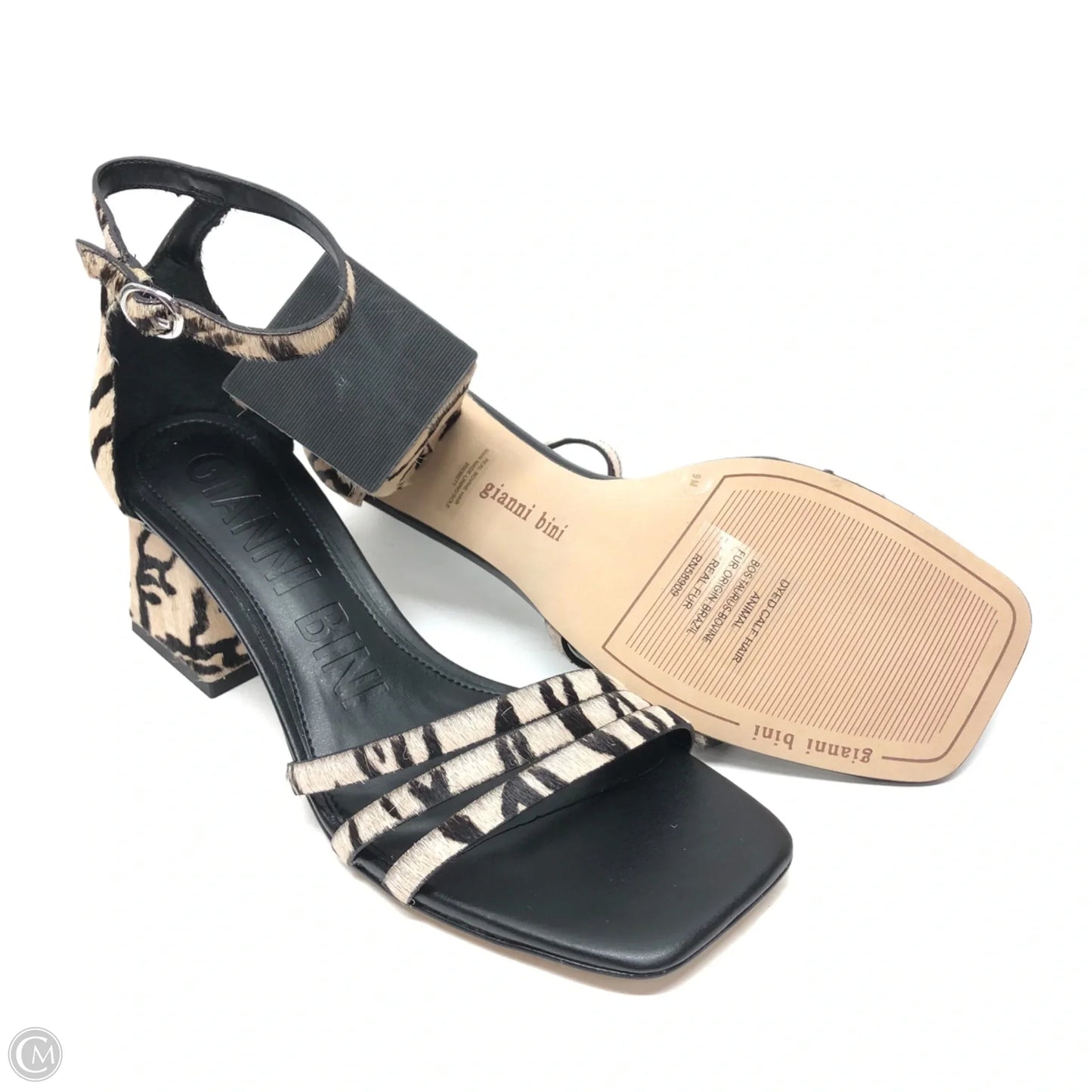 Shoes Heels Block By Giani Bernini In Animal Print, Size: 9