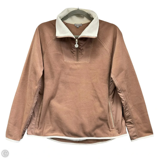 Athletic Fleece By Talbots In Tan, Size: M