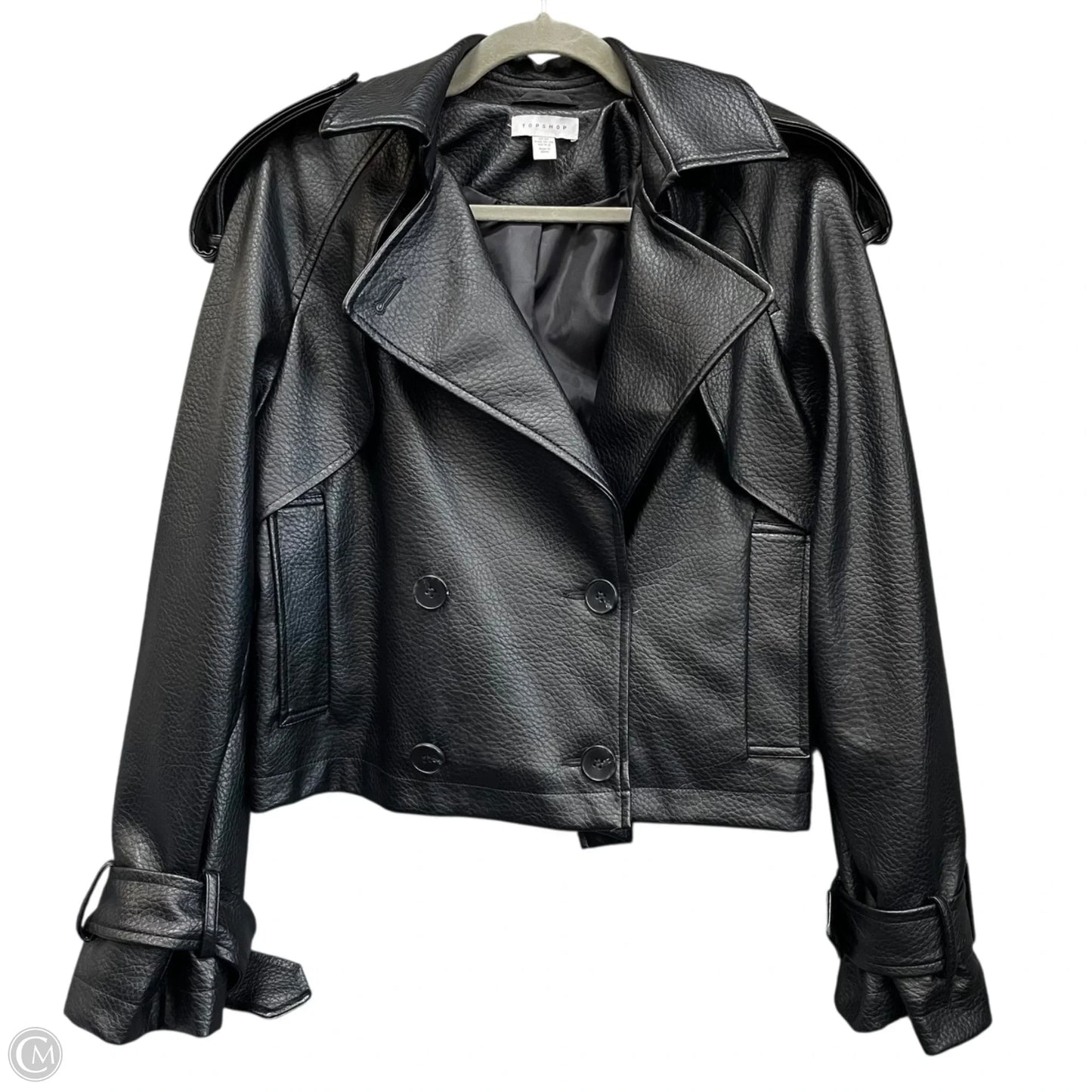 Jacket Other By Top Shop In Black, Size: 0