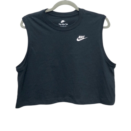 Athletic Tank Top By Nike In Black, Size: S