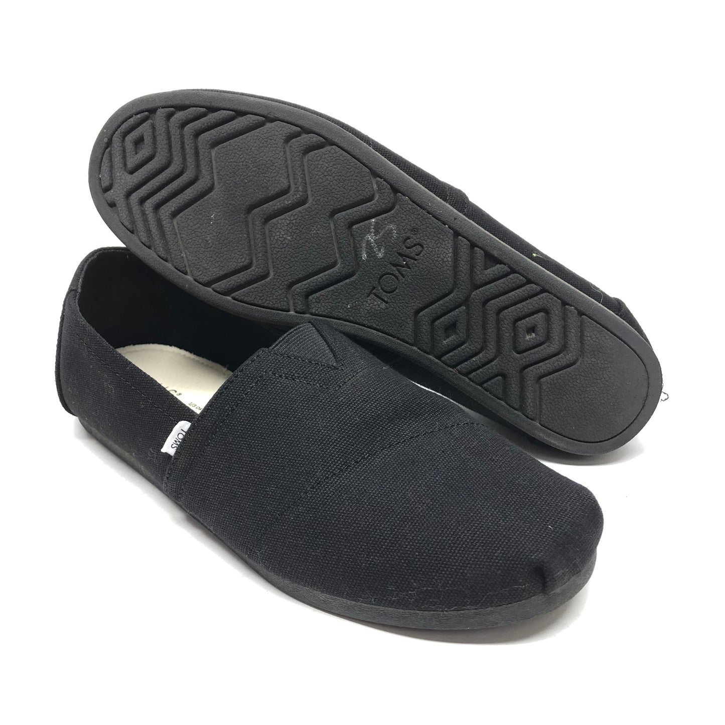 Shoes Flats By Toms In Black, Size: 9