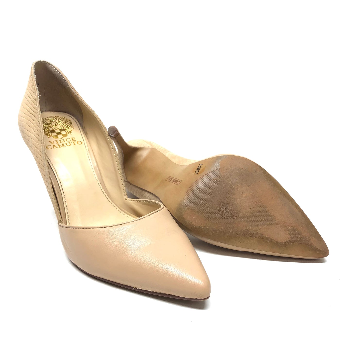 Shoes Heels Block By Vince Camuto In Beige, Size: 6.5