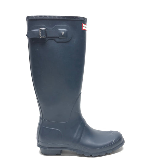 Boots Rain By Hunter In Navy, Size: 11