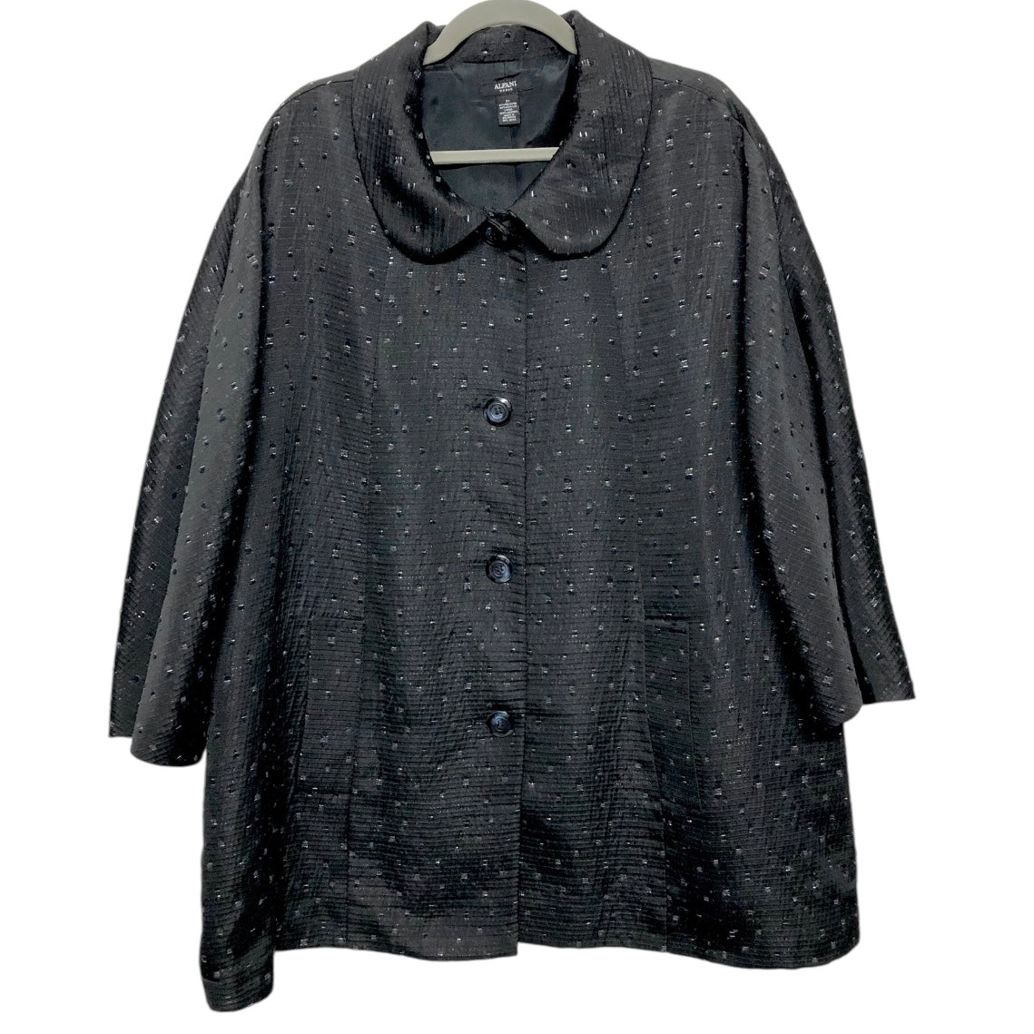 Coat Peacoat By Alfani In Black, Size: 3x