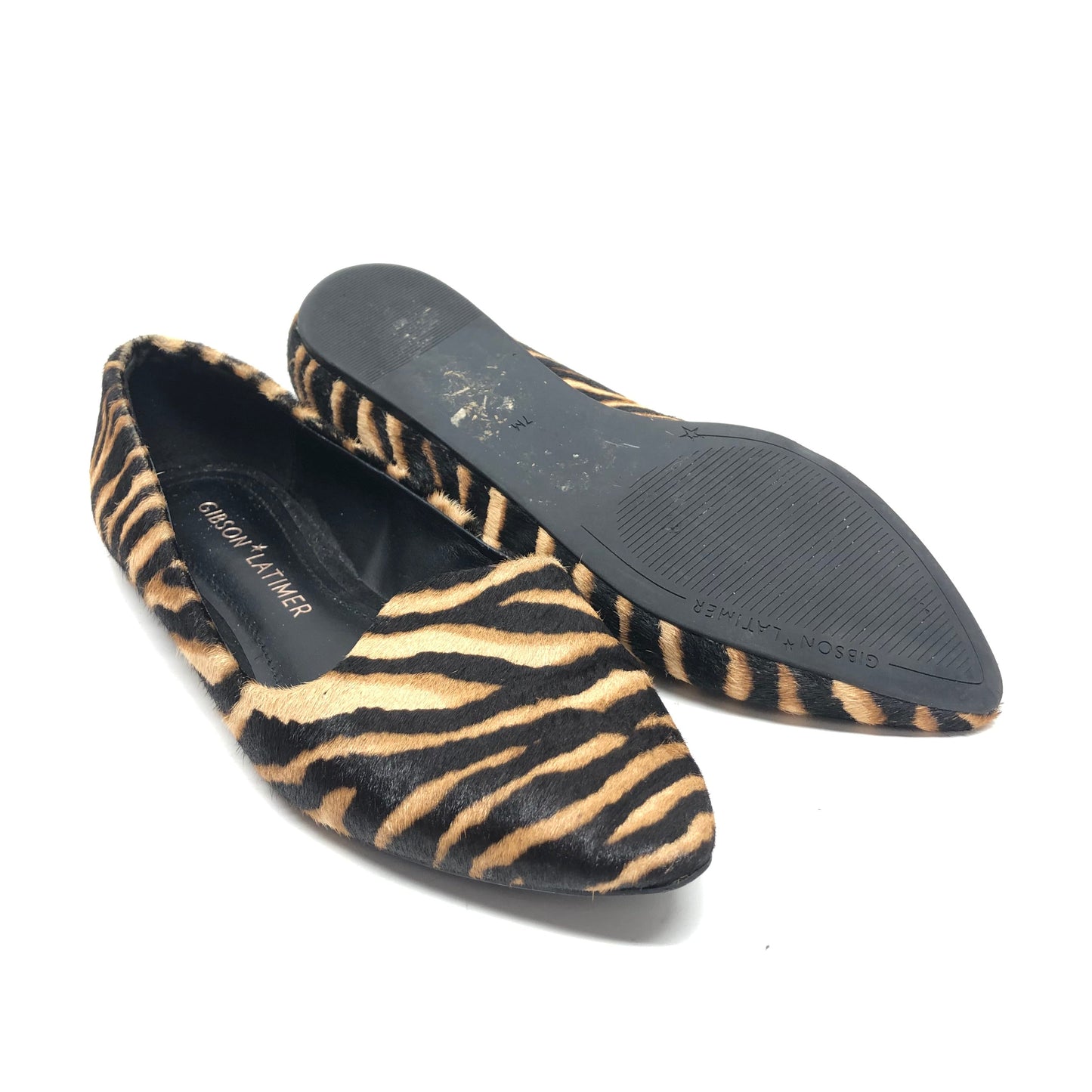 Shoes Flats By Gibson And Latimer In Animal Print, Size: 7