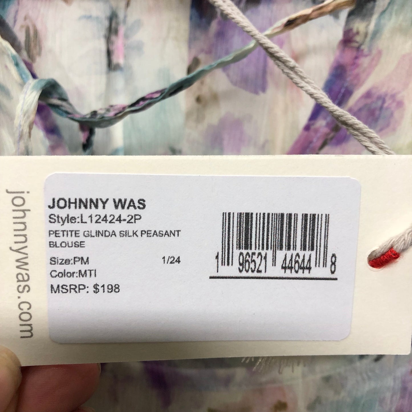 Top 2pc Long Sleeve By Johnny Was In Multi-colored, Size: Mp