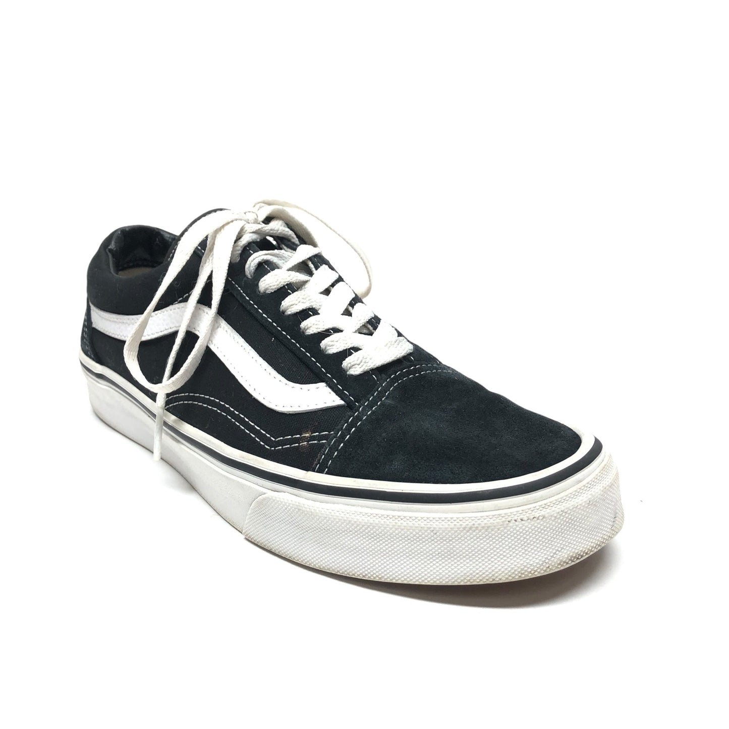 Shoes Sneakers By Vans In Black & White, Size: 8.5