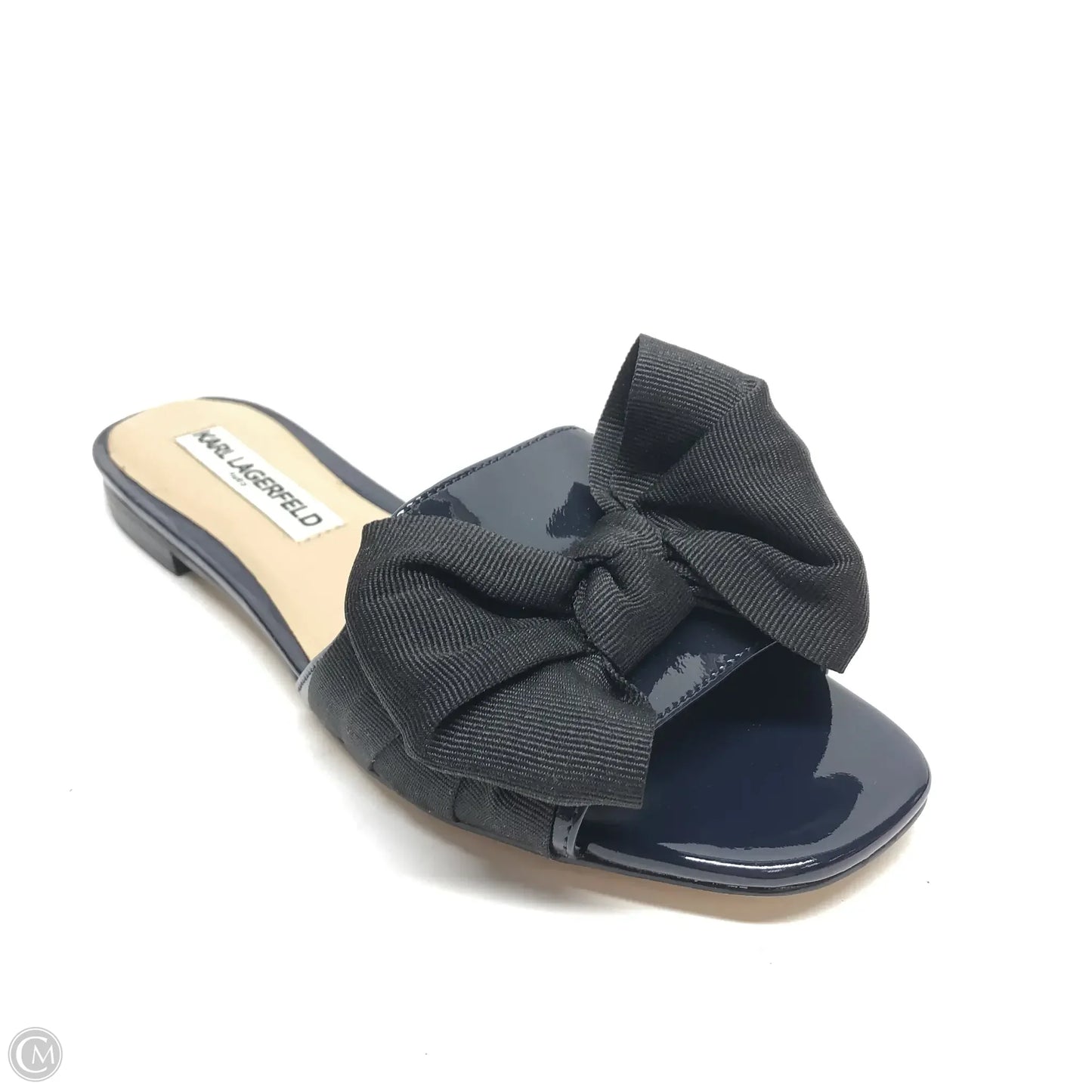 Sandals Designer By Karl Lagerfeld In Black, Size: 6.5