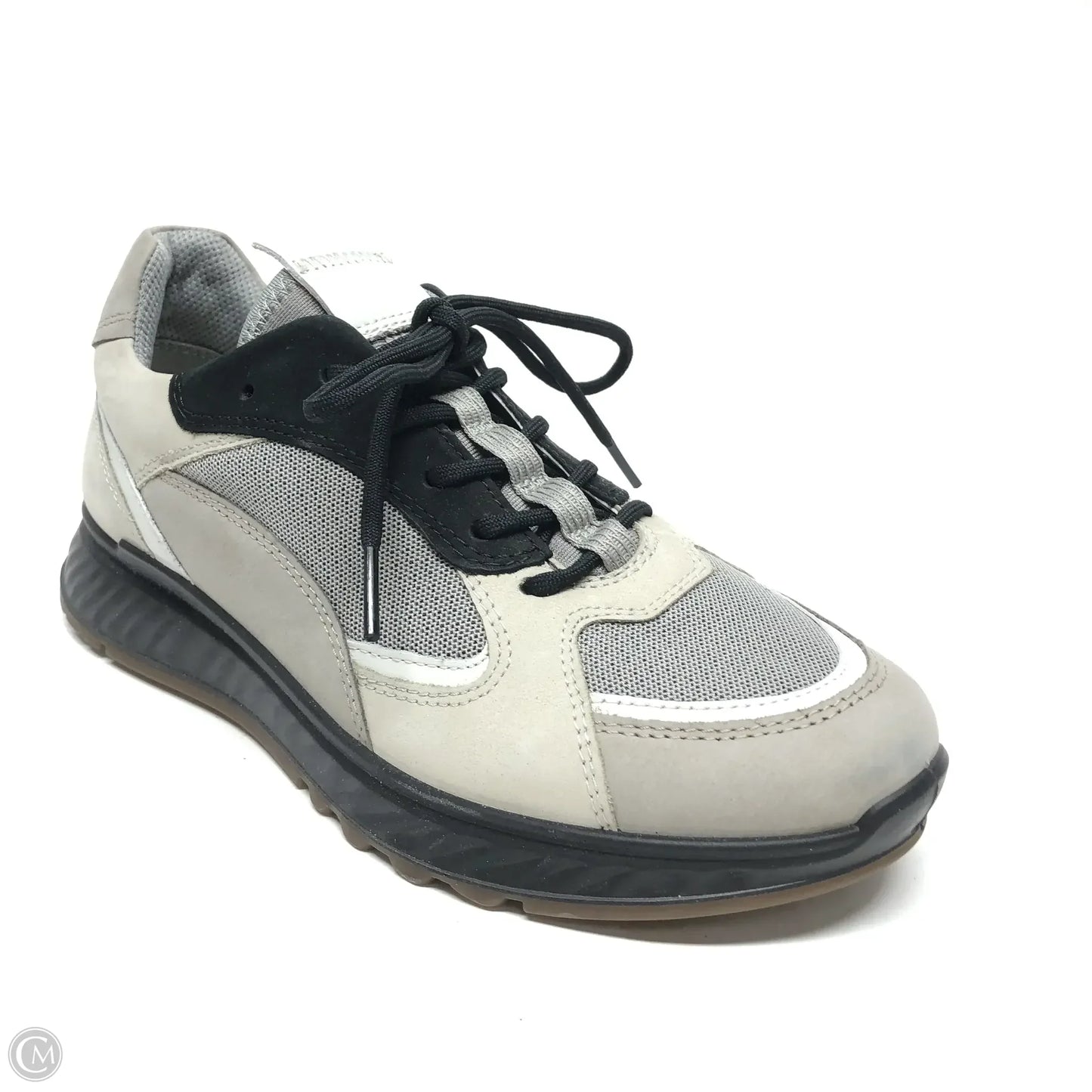 Shoes Athletic By Ecco In Black & Grey, Size: 6.5