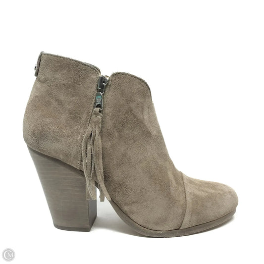 Boots Ankle Heels By Rag And Bone In Taupe, Size: 6.5