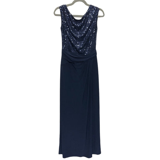 Dress Party Long By Lauren By Ralph Lauren In Blue, Size: 6