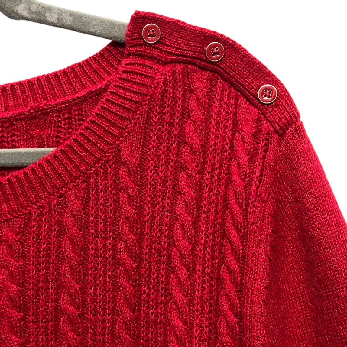 Sweater By Talbots In Red, Size: 2x