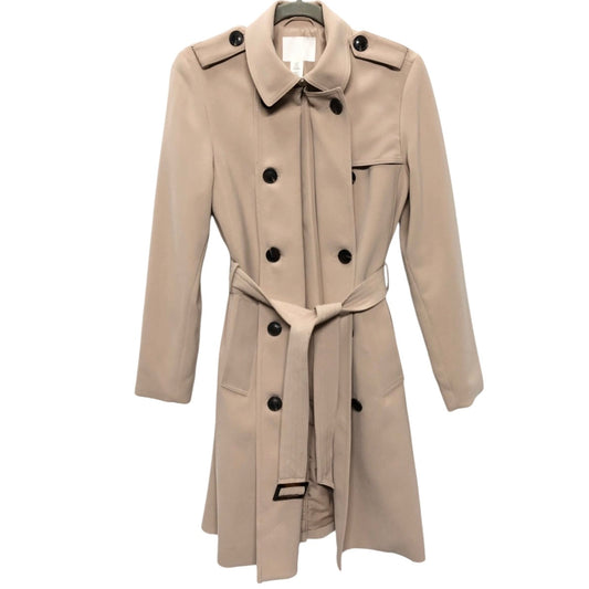 Coat Trench Coat By H&m In Beige, Size: Xs