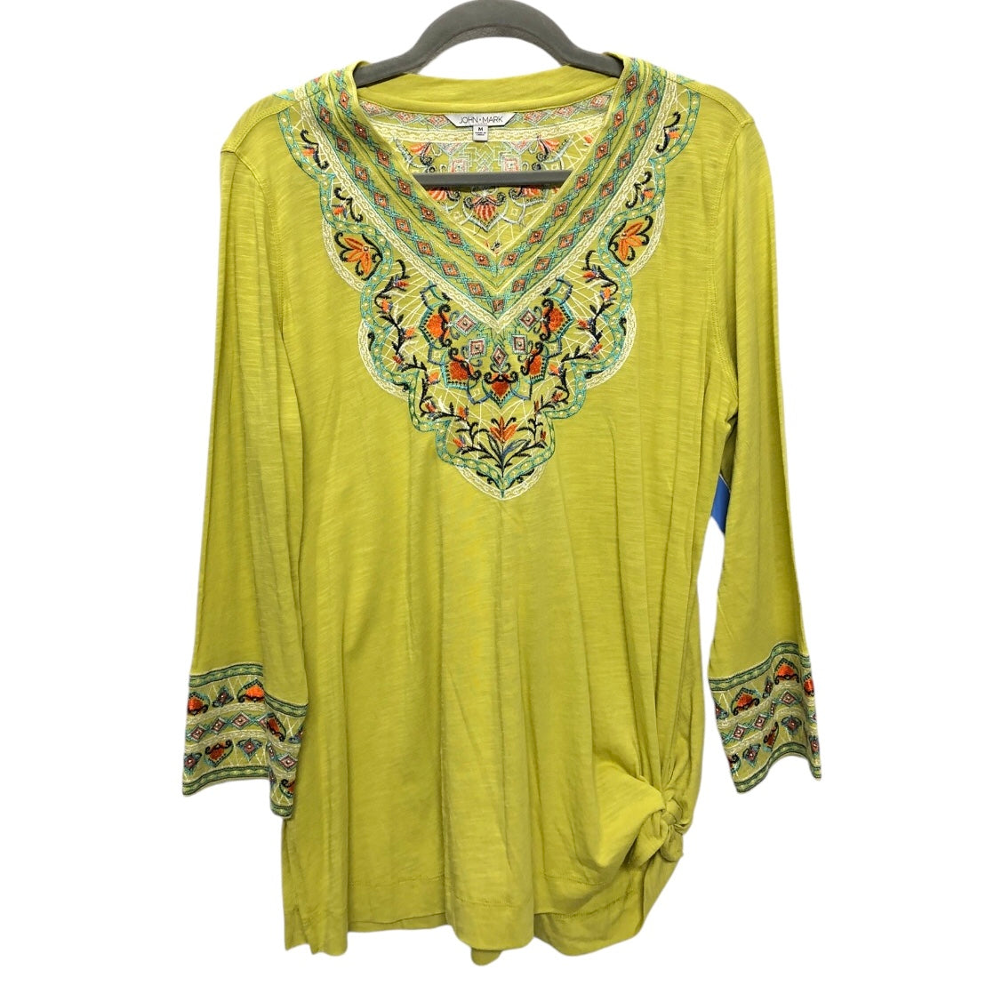 Tunic Long Sleeve By John Mark In Green, Size: M