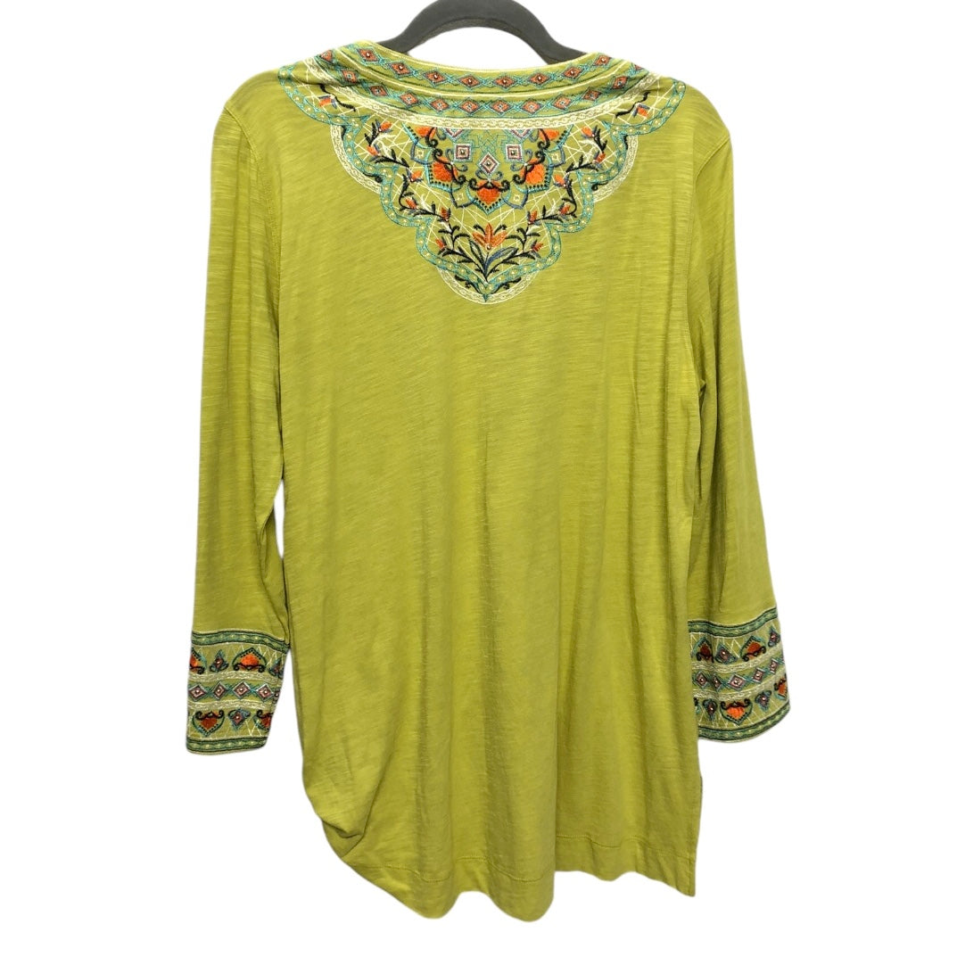 Tunic Long Sleeve By John Mark In Green, Size: M