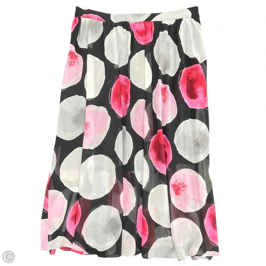 Skirt Midi By Worthington In Grey & Pink, Size: 6