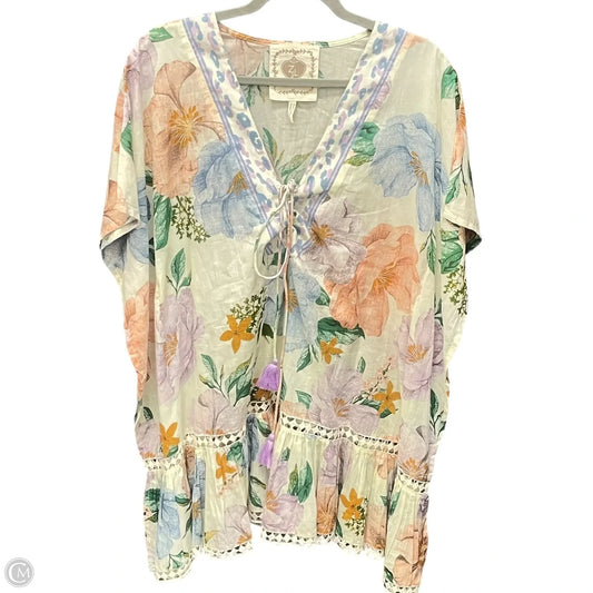 Swimwear Cover-up By Clothes Mentor In Multi-colored, Size: M