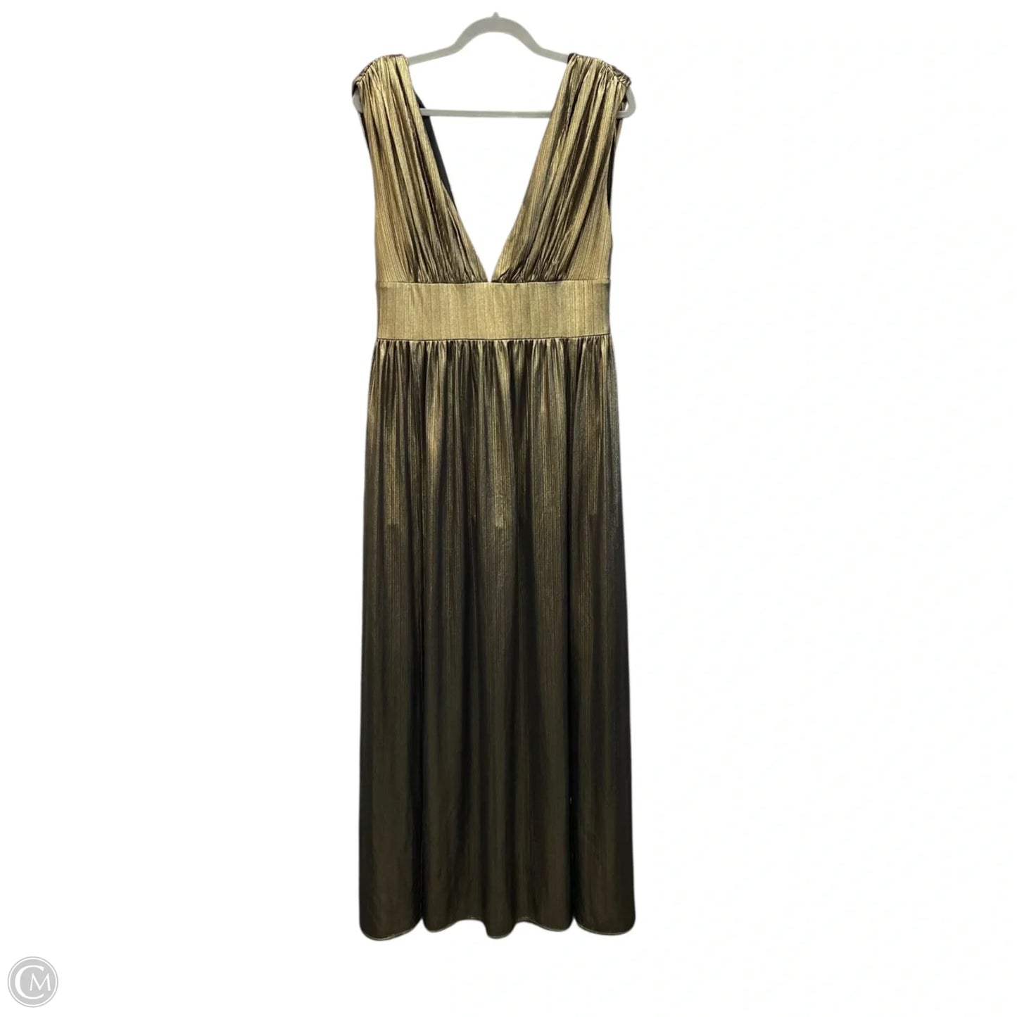Dress Party Long By Bebe In Gold, Size: L