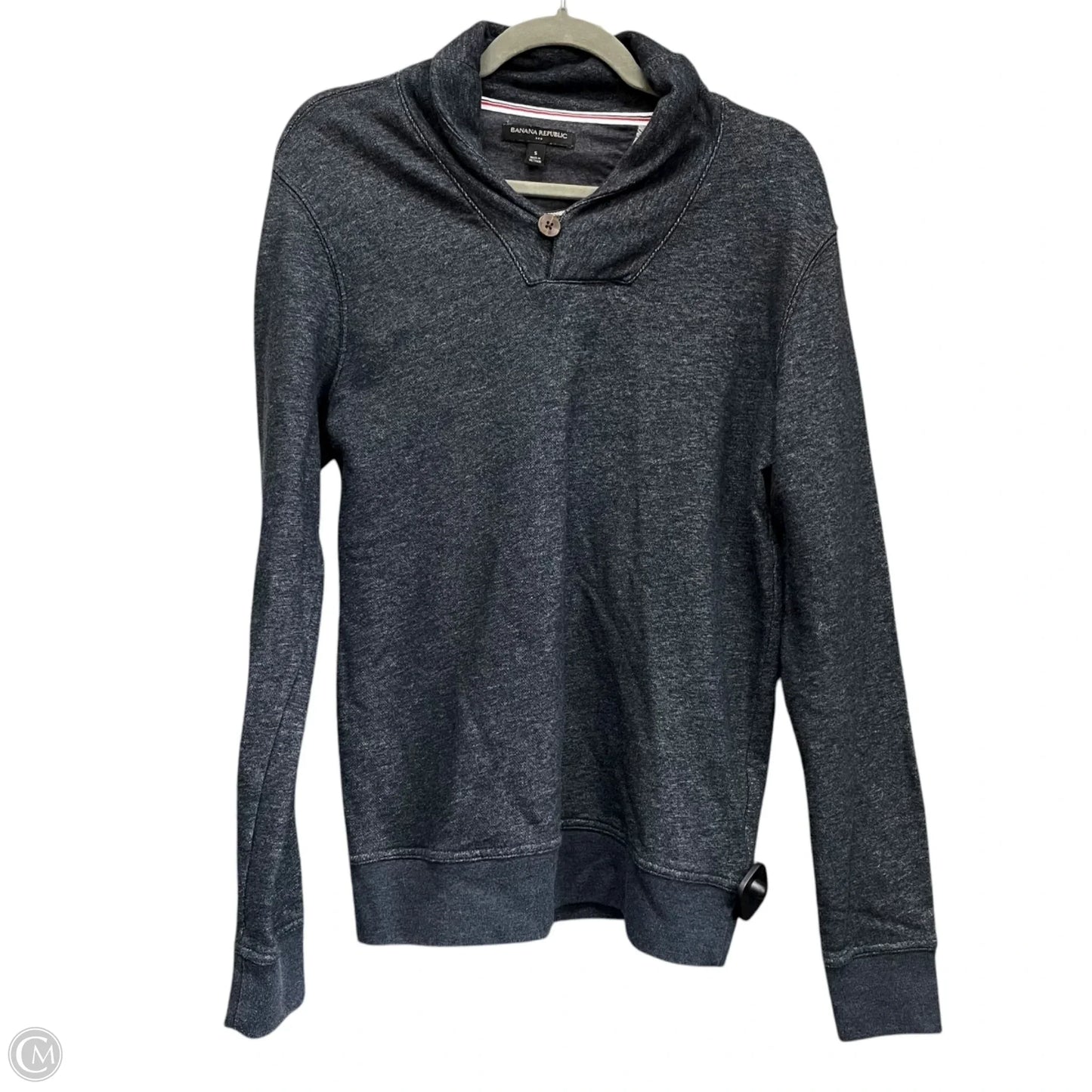 Sweatshirt Collar By Banana Republic In Grey, Size: S
